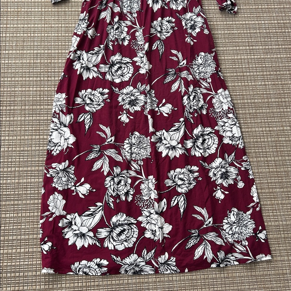 Emerald Boutique Floral Maxi Dress, Size 1X - Picture 8 of 8